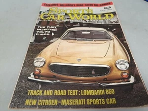 Jul 1970 SPORTS CAR WORLD Mag VOLVO P1800 Lamborghini Miura Lombardi 850 MGB  - Picture 1 of 9