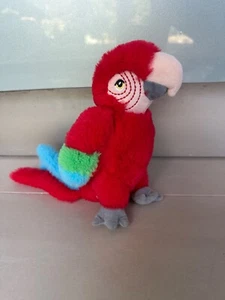 MACAW - PARROT - SOFT TOY - PLUSH - KEEL ZSL - Red - Picture 1 of 6