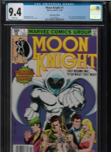 Moon Knight #1 (Marvel Comics 1980) CGC 9.4 moon knight origin 1st app Bushman - Picture 1 of 8
