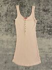 Juicy Couture Tank Top Size P Light Pink Ribbed