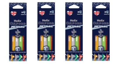 Helix Oxford verschiedene metallische Stifte - 4er-Packungen (16)