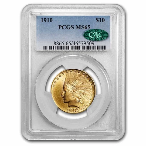 1910 $10 Indian Gold Eagle MS-65 PCGS CAC - SKU#268954 Cover