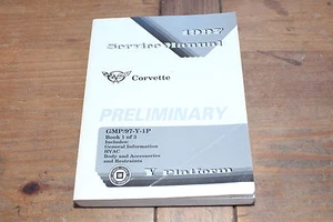 Corvette General Info HVAC Body Restraints Book 1 1997 Chevy Shop Service Manual - Foto 1 di 8