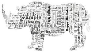 word art personalised gift present keepsake birthday rhino son dad grandad uncle - Picture 1 of 1