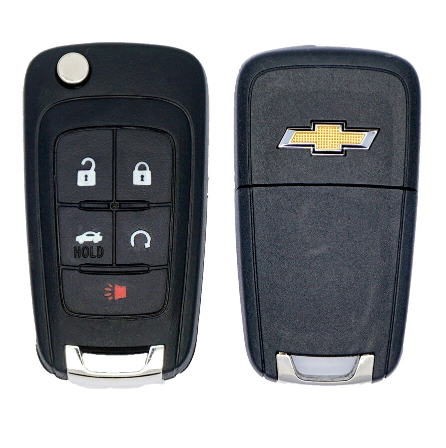 LIKE NEW GM CHEVY PEPS PROX FLIP KEYLESS REMOTE START FOB TRANSMITTER - Image 1 of 4
