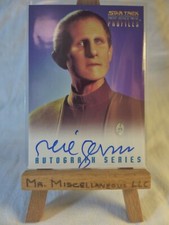 Star Trek Deep Space Nine Profiles Autograph card Rene Auberjonois Odo