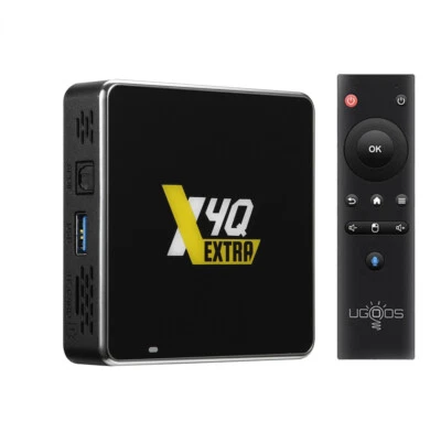 Ugoos X4Q Android 11 TV Box S905X4 4G 64G WiFi 1000M AV1 4K HDR Box Media Player - Image 1 of 4