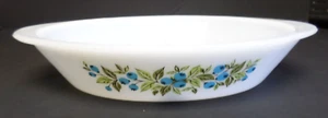 Plato Dividido Glasbake Blanco Patrón Arándano J2352 11.5 x 8.5 De Colección Años 60 - Imagen 1 de 9