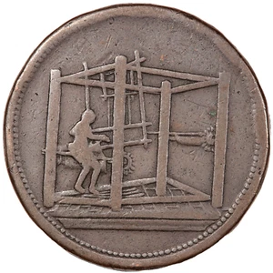 YORKSHIRE BARNSLEY JACKSON & LISTER PENNY TOKEN - Imagen 1 de 2