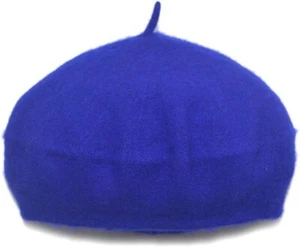 AWAYTR Kids Beret Hats for Girls - Artist Wool French 2-10 Years, Royal Blue  - Picture 1 of 5