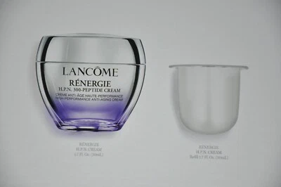 Lancome Renergie HPN 300-Peptide Cream 1.7 tamaño completo y 1.7oz recarga completa *Nuevo Foto 1 de 4
