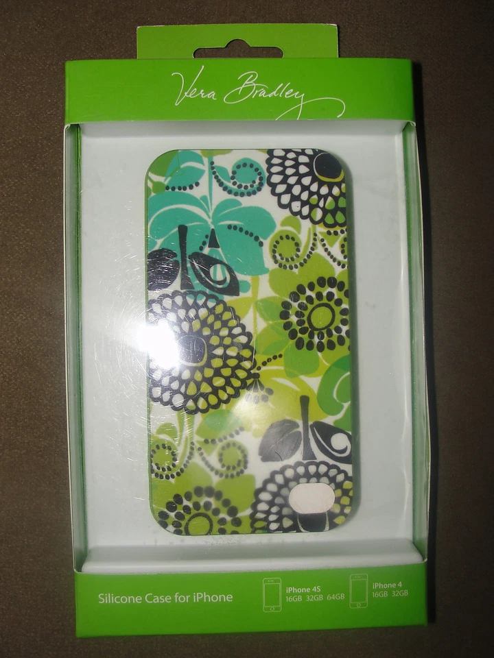 Funda de silicona con marco deslizante Vera Bradley Lime's Up para iPhone 4S NUEVA EN CAJA Foto 1 de 1