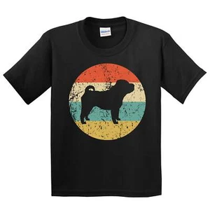 Shar Pei Shirt - Vintage Retro Shar Pei Kids T-Shirt - Youth Shirt - Picture 1 of 4