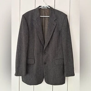Hugo Boss Loro Piana Herringbone Wool Cashmere Tweed Jacket Blazer 42 L - Picture 1 of 11