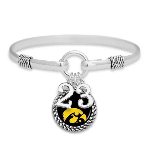 Iowa Hawkeyes Graduation Year 2023 Silver Bracelet Jewelry Licensed IU Cover