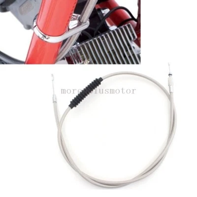 71" Steel Braided Clutch Cable for Harley XL Softail Heritage Road King - Imagem 1 de 4