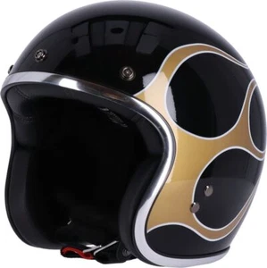 Casco jet moto 13 1/2 Skull Bucket Helmet DRE0037 - Imagen 1 de 36