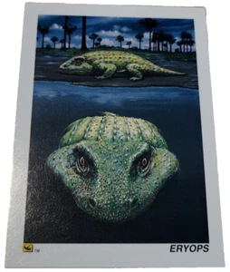1992 DinoCardz Eryops #37 Dinosaur Trading Card (H5 - Picture 1 of 2