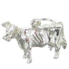 Kuh Sterling Silber Charm .925 x 1 Kühe Rinder Charms-
