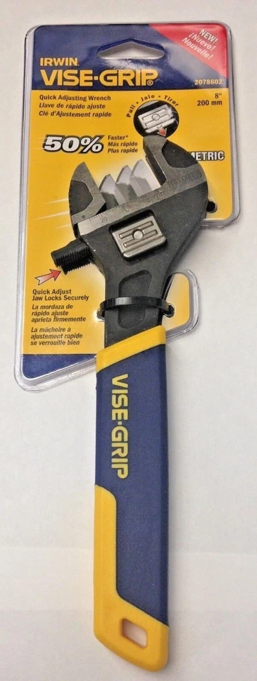 Irwin Vise-Grip 2078602 8" Llave métrica de ajuste rápido Foto 1 de 1
