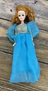TLC Vintage 1970’s Topper Toys Dawn Doll Blue Dress Outfit - Picture 1 of 12