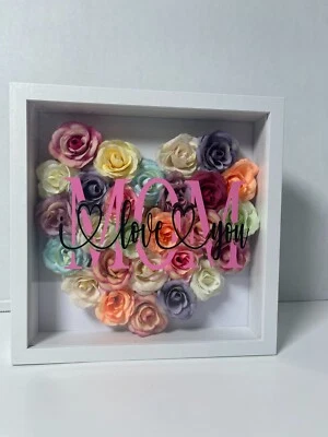 Mom I love you floral shadow box - Image 1 of 3