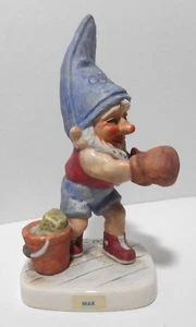 1975 Goebel Co-Boy Gnome Figurine Max The Boxing Champ 17 527-19 7.5" - Picture 1 of 9