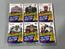 (6) 1988 Fleer Baseball Cello Packs NEW FACTORY SEALED!!!
