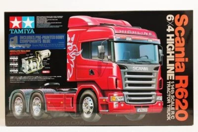Tamiya 56327 1/14 RC Scania R620 6x4 Highline Tractor Truck Blue Edition Kit - Image 1 of 2