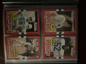 USFL New Orleans Breakers 1984 Equipo Set 9 cartas con libro de 40 cartas - Imagen 1 de 8