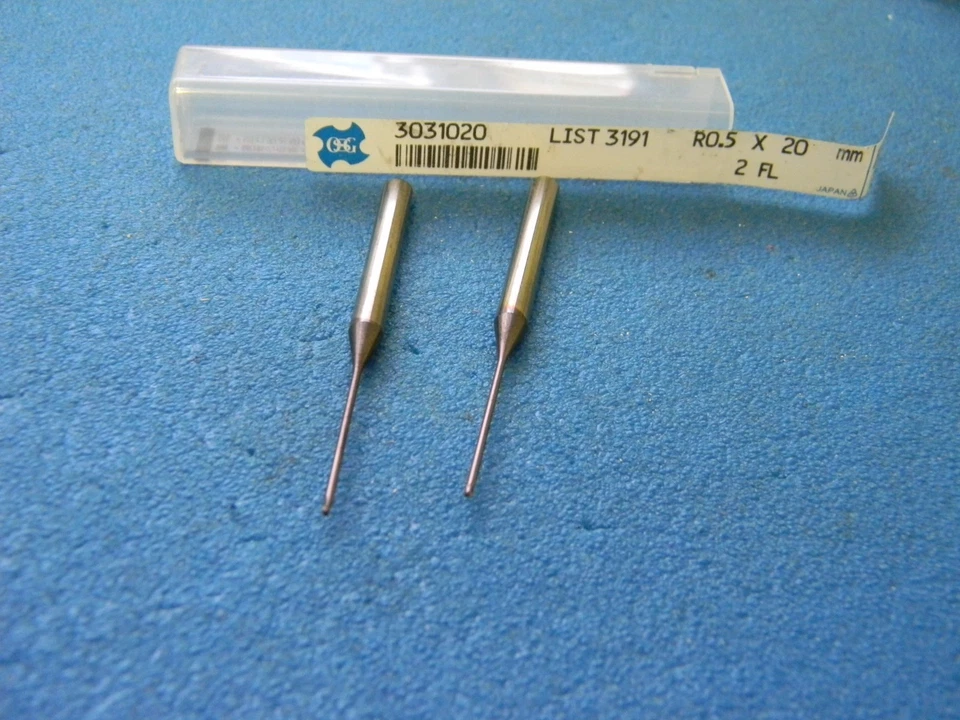 OSG 3031020 List 3191 1mm x 4mm x 0.8mm 2F EXOCARB TiAlN Ball Nose End Mills - Image 1 of 4