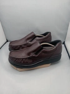 SAS Scarpe Uomo Mocassino Laterale Gore Marrone Traspirante Taglia 10WW - Foto 1 di 21