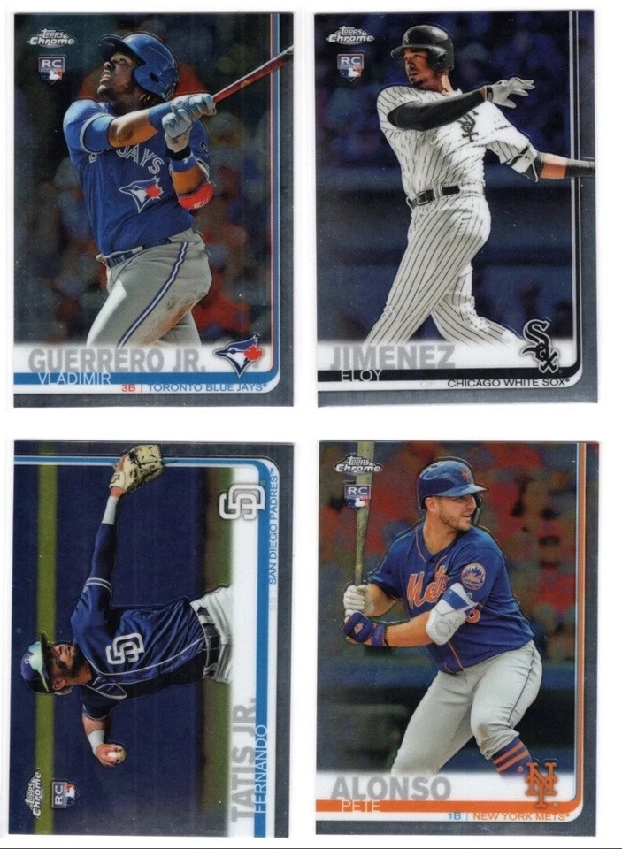 2019 Topps Chrome Baseball Complete Set 1-204 Alonso Tatis Guerrero + 4 Inserts - Image 1 of 1