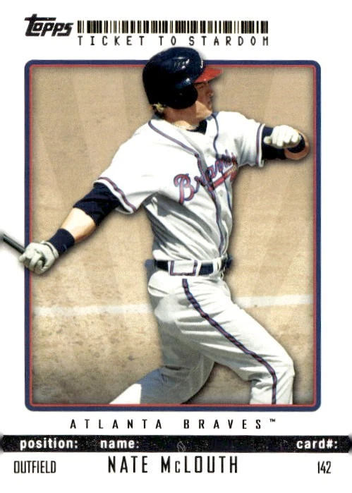 Nate McLouth 2009 Topps Ticket to Stardom Baseball - #142 - Atlanta Braves - Image 1 of 2