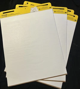 Set Of 3 - 30 Sheet (90 Total) Chart Paper Super Sticky Easel 25 X30 3M Brand - Picture 1 of 6