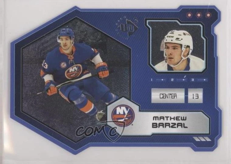 2021-22 Upper Deck Extended Series UD3 /1000 Mathew Barzal #UD3-17 - Image 1 of 2
