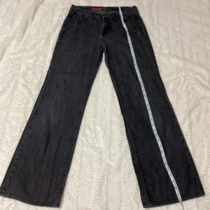 ADRIANO GOLDSCHMTED the Flow DAMEN Wide Leg Jeans Schwarz 100% Baumwolle Tasche 28R - Bild 1 von 10