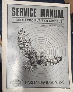 Used Harley Davidson 1984 - 1990 FLT/FXR Models Service manual 99483-90 - Bild 1 von 4