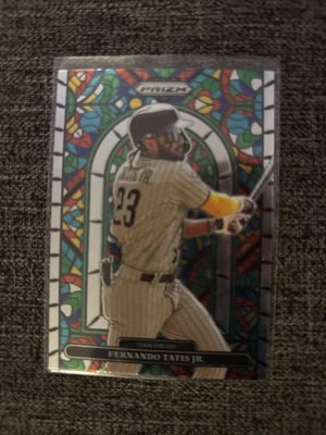 2022 Panini Prizm - Stained Glass Fernando Tatís Jr. #SG-1 Power Plaid Prizm /75 - Image 1 of 2