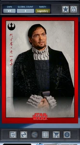 Topps Star Wars Digital 2025 Meiyo LEGENDARY Rebellion Base Red Bail Organa 10cc - Picture 1 of 2