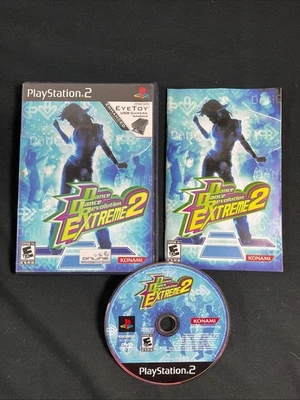 Dance Dance Revolution Extreme 2 Sony PS2, 2005 - Complete w/ Manual CIB (2) VG - Image 1 of 3