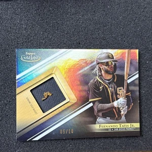 2021 Topps Gold Label Fernando Tatis Jr Gold Prospect Relic Card 05/10 Padres - Picture 1 of 2