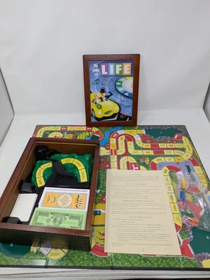 The Game of LIFE Board Game, Wooden Bookcase Edition, Vintage Bookshelf Hasbro - Image 1 of 4