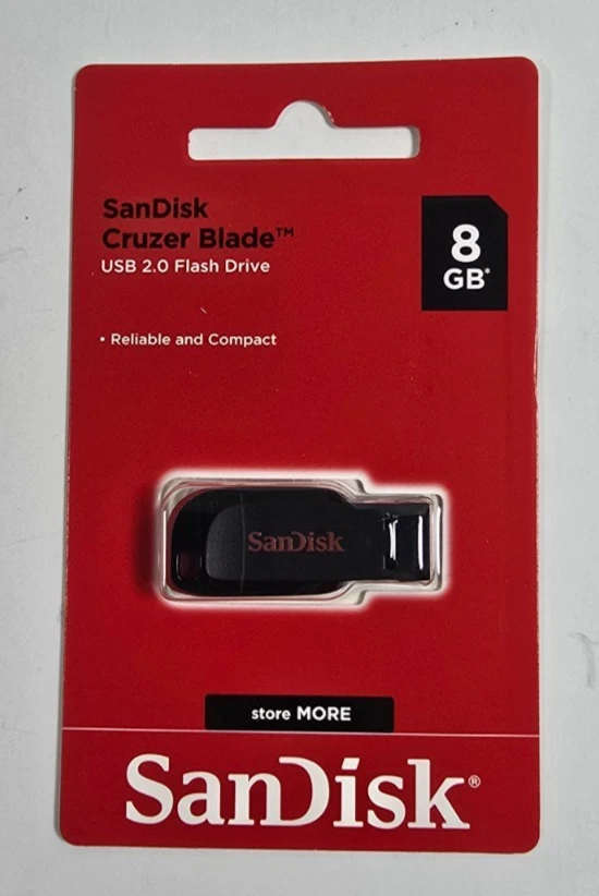 SANDISK CRUZER BLADE CZ50 THUMB USB 2.0 FLASH DRIVE 8GB 16GB 32GB - Image 1 of 1