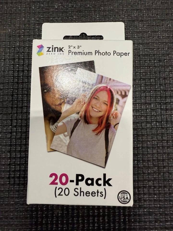5 of Bulk sale 20 Pack Zink Premium 2x3 Photo Paper Sticky Back Proof Water - Image 1 of 1