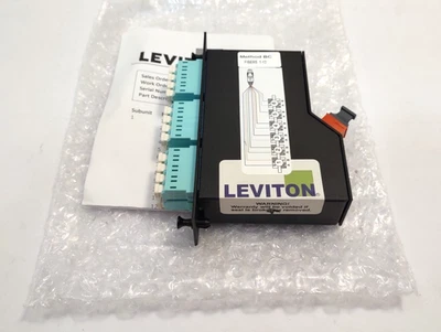 Leviton MTP-LC Fiber Cassette Method BC B Core OM3 24F 12 LC FM-E024CDC0BC - Image 1 of 4