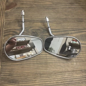 Set Of Harley Davidson 1150007 E11 001084 Chrome Mirrors OEM - Picture 1 of 6