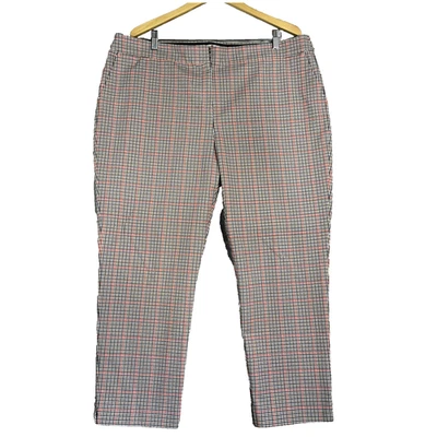 Boden Pants Women's 20 Plaid Richmond 7/8 Stretch Ankle Trouser Preppy Classic - Image 1 of 4