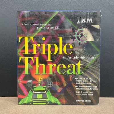 Triple Threat: An Arcade Adventure, PC, CD-ROM, Windows 95 / 3.1, IBM, 1995 - Image 1 of 4