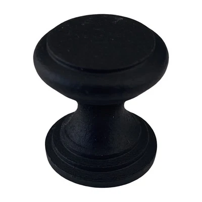 Perillas de gabinete de hierro fundido con circular lisa de 0,75 pulgadas Foto 1 de 3